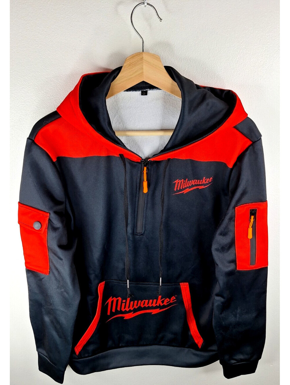 Milwaukee Fleece Hoodie Anorak Style Workwear Techwear Urban Tactical Moto-Gear